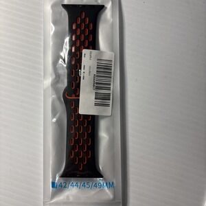 Apple Watch Band Sport - 42mm/44mm Black & Red - Brand New